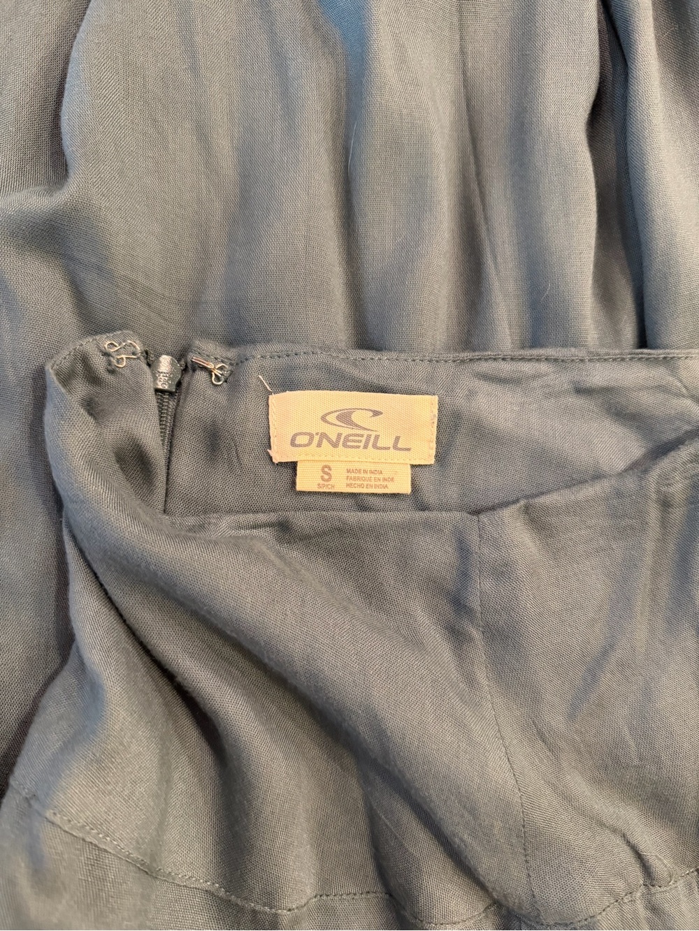 O'Neill Teal High-Low Pleated Skirt - Picture 3 of 4
